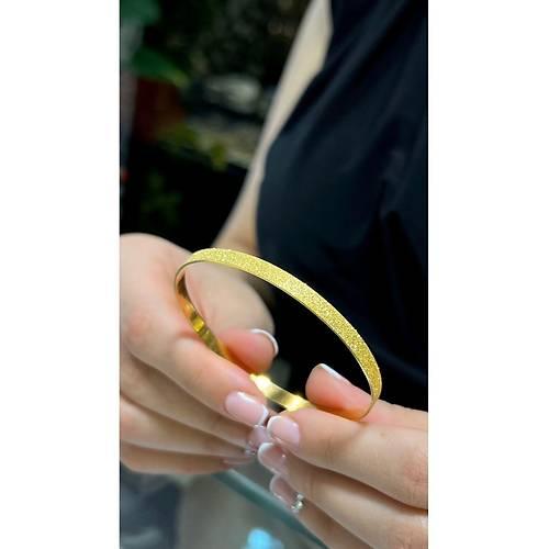 Kibrit Bilezik | 15 gr (GRAM) Simli Çöp Bilezik 22 Ayar Altın Yatırımlık Işçiliksiz