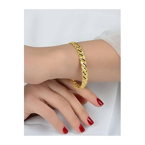 Burma Bilezik | 25 gr (GRAM) Örgülü Burma Bilezik 22 Ayar Altın Yatırımlık Işçiliksiz