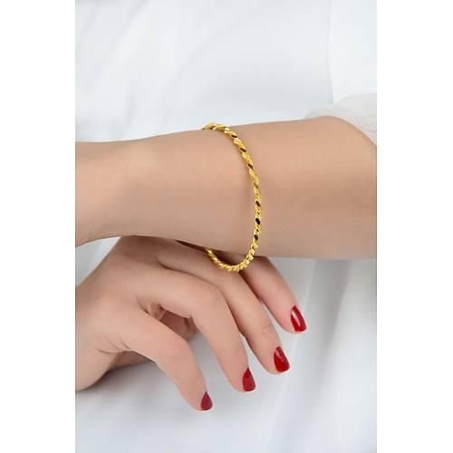 Burma Bilezik | 12 gr (GRAM) 22 Ayar Paftalı Burma Bilezik Yatırımlık Işçiliksiz