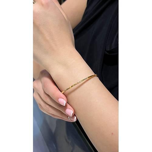 Ajda Bilezik | 20 gr (Gram) Yasemin Oluklu Ajda Bilezik 22 Ayar Altın