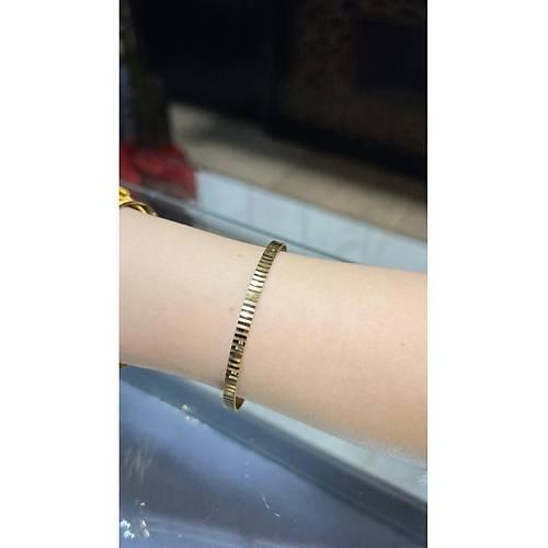 Kibrit Bilezik | 17 gr (GRAM) Dalmaçya Çöp Bilezik Yatırımlık 22 Ayar Altın